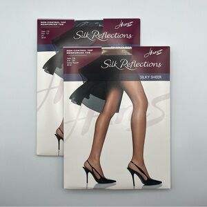 Hanes Silk Reflections Silky Sheer Pantyhose